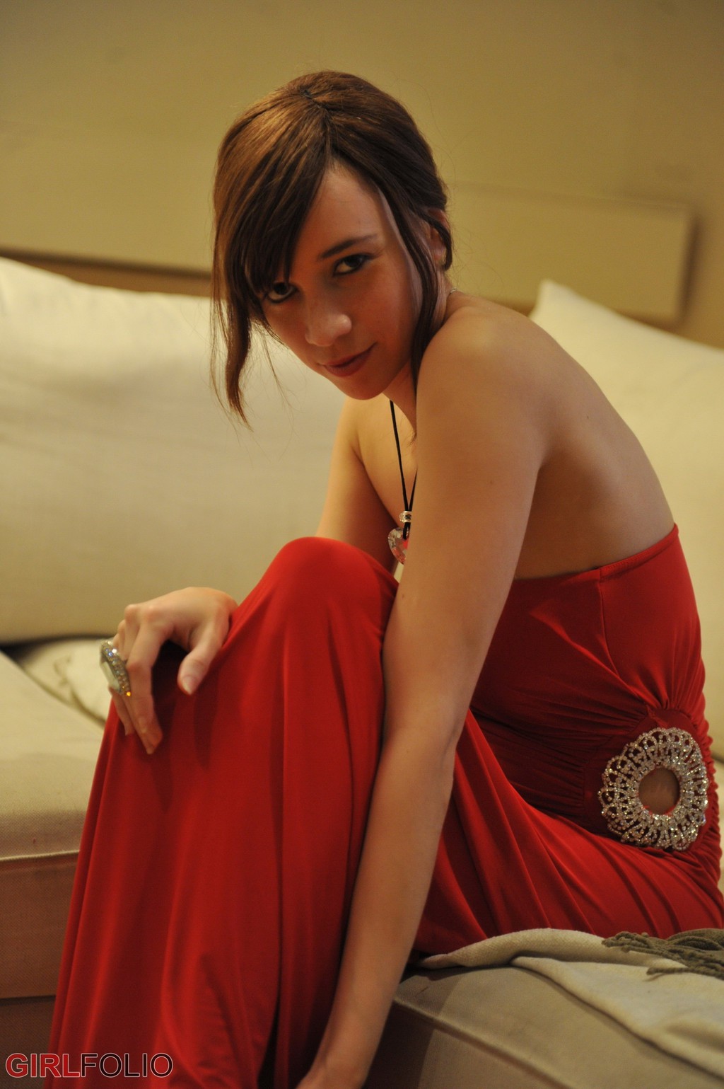 Simone Touches Herself On The Couch